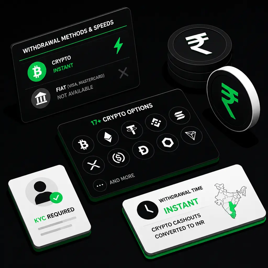 Jackbit Withdrawal Time & Payout Methods visual guide for Jackbit Casino